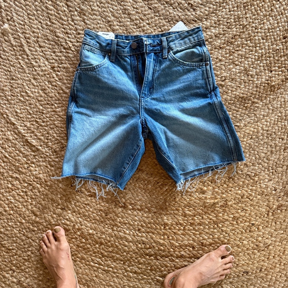 Wrangler Light Blue Denim Jean Shorts - Picture 7 of 9